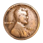 1922-D Lincoln Wheat Back Penny Weak "D" Semi Key Date Decent ~G Genuine US BN