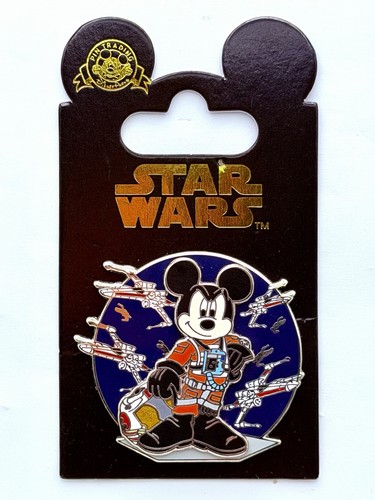 Disney Parks Star Wars X-Wing Pilot Fighter Pin 2007 Mickey Mouse Authentic