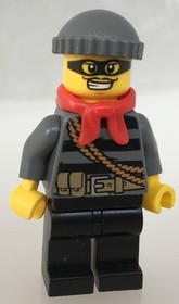 LEGO&reg; - Minifigure Town City Police Burglar Burglar Set 60024 - cty433 cty0433
