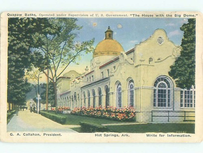 #ad Divided Back BUILDING Hot Springs National Park Arkansas AR W6317 $1.49