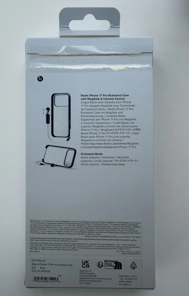 Beats iPhone 17 Pro Kickstand Case - MagSafe & Camera Control (Bedrock Blue) - Image 3 of 3