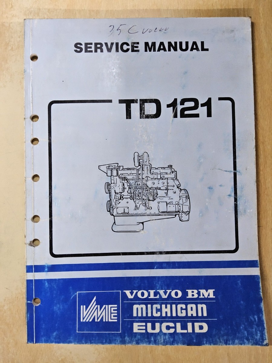 VOLVO BM, Model TD 121 Engine, Service Manual | eBay