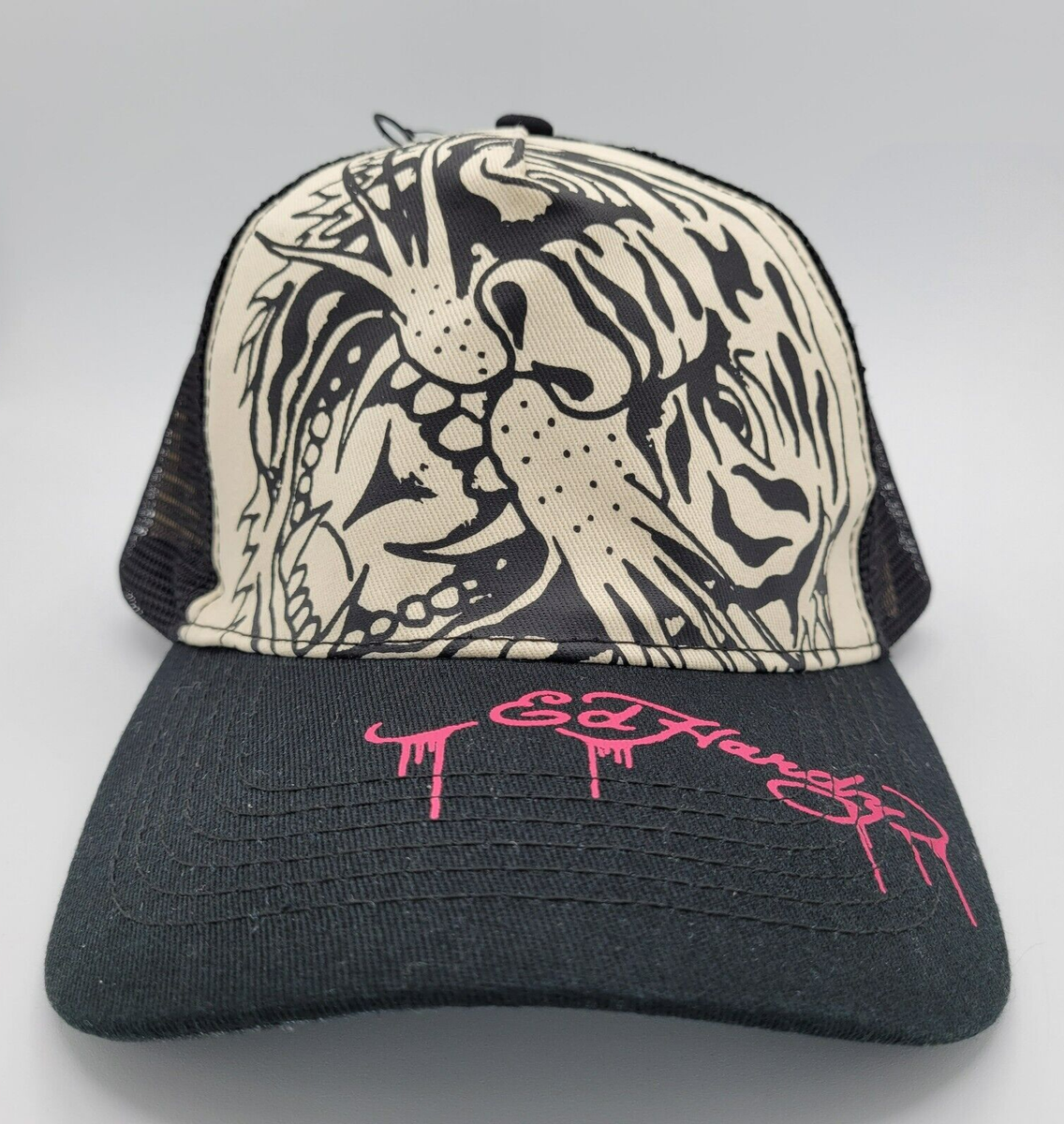帽子 2000s Ed Hardy tiger mesh cap Ed Hardy Hat Snapback Baseball Cap Mesh Back Throwback Y2K 2000s
