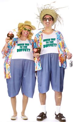 Tacky Tourist Adult Costume One Size Couples Costume (You Get One Costume)