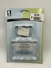 Inkadinkado Acrylic Mounting Blocks for Clear Stamps, 2pc