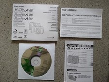 Fuji FinePix A500 5.1MP Camera Instruction Operations Manual w/Software Disc