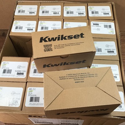Lot 20 Kwikset Delta Door Knobs DUMMY 488DL 15 V1 Satin Nickel 94880541 Microban
