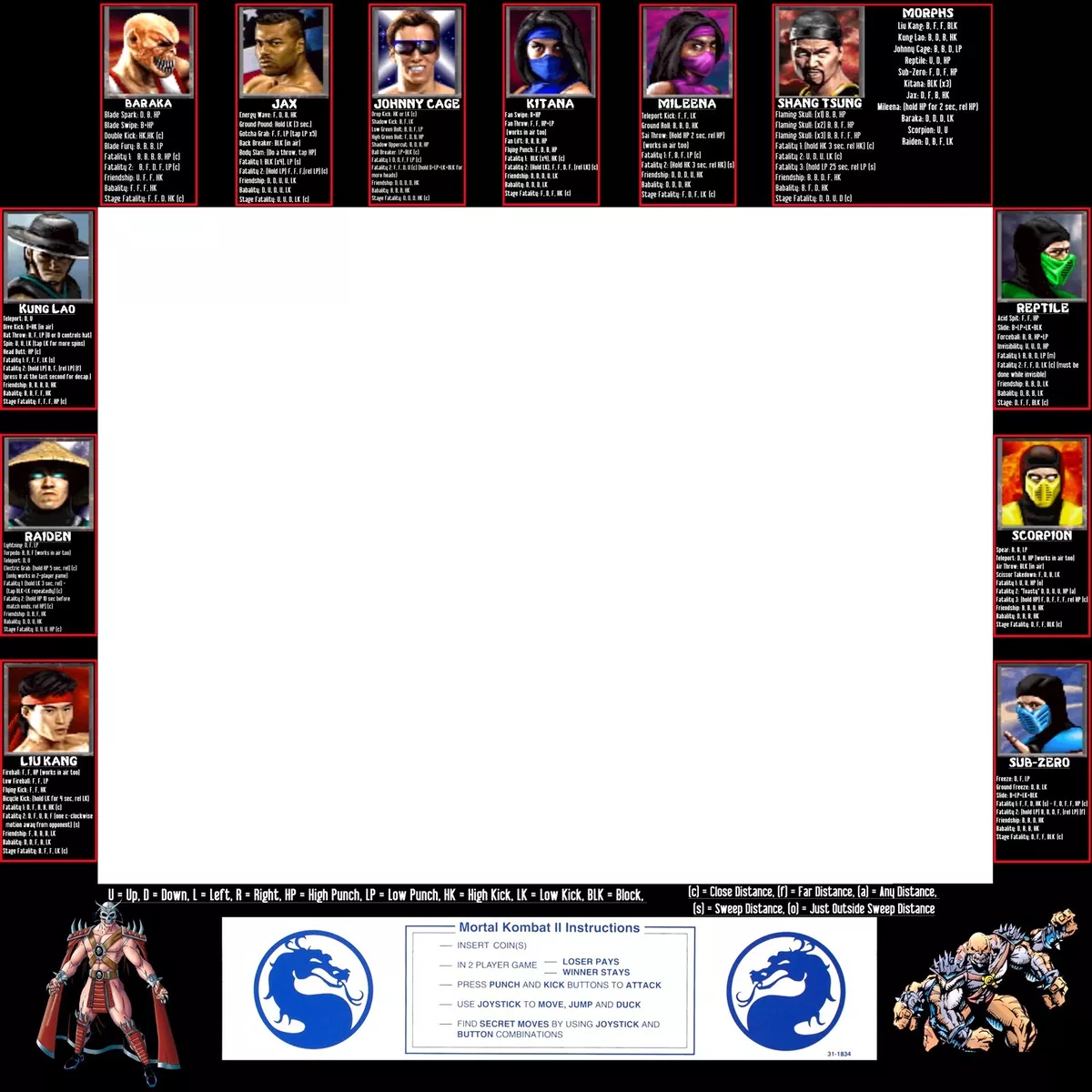 Characters and Move List - Mortal Kombat 2 Guide - IGN