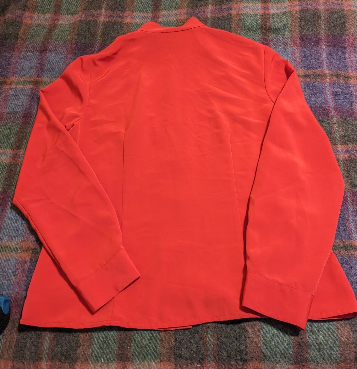 Vtg 90s Pendleton Red Layered Collar Button-Up Po… - image 2