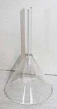 Pyrex 60 Degree Clear Glass Funnel EUC