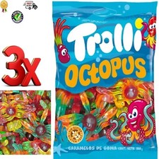 Trolli OCTOPUS Sweets Candy 3 x Bags Of 100gr...