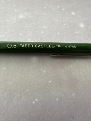 Vintage Faber Castell 0.5 TK Fine 9785 Green & Silver Mechanical