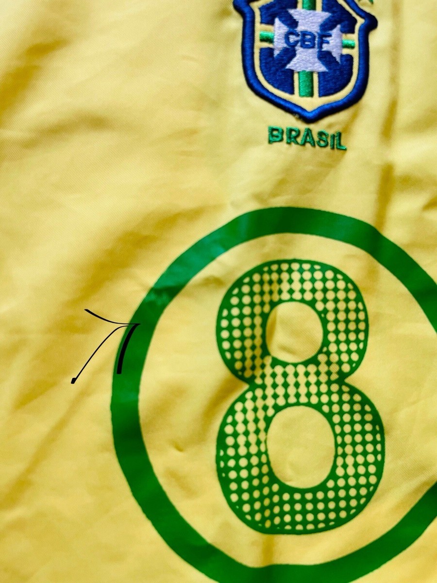 Kaka N 8 Jersey Shirt Yellow Brazil 2004/2006 Soccer