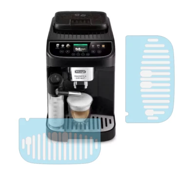 SCHUTZFOLIEN-LOEW Schutzfolie passend für Tassenablage DeLonghi Magnifica Evo Next 310.60 - 312.80