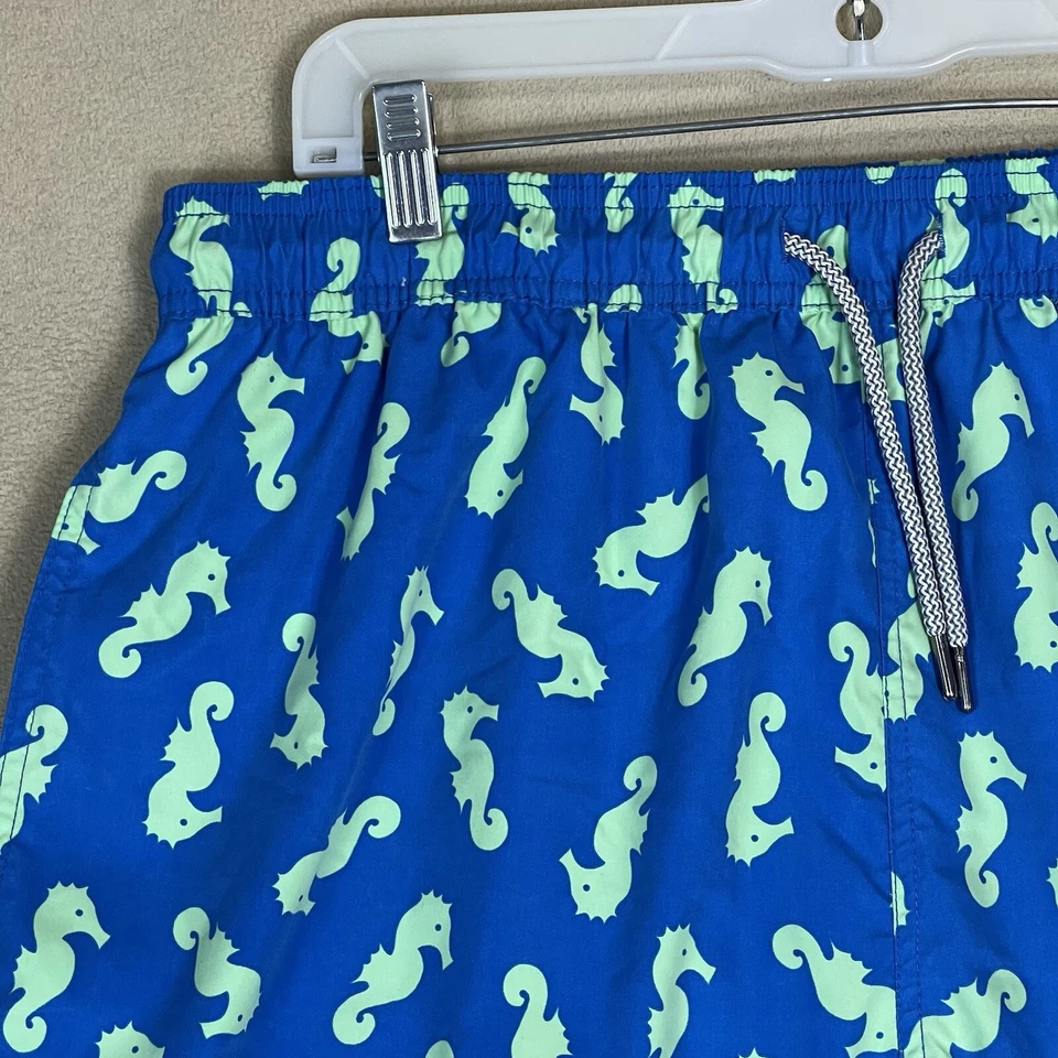 Baúl de baño Tom & Teddy para hombre XL azul estampado animal cintura elástica forrado ajuste regular Foto 3 de 4