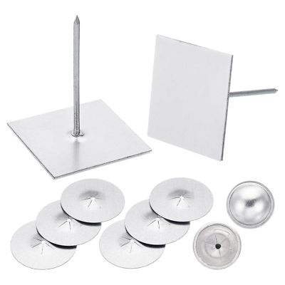 #ad 300Pcs Self Stick Insulation Pins 2 1 2Inch 1.5 Inch Self Locking Washers round $64.99