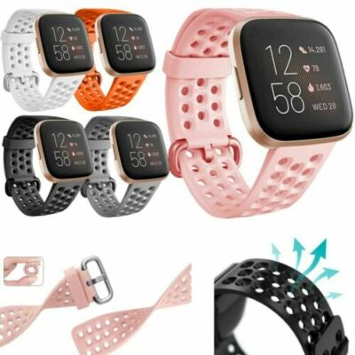 Für Fitbit Versa 2 / Versa Lite Ersatz Silikon Gummiband Armbanduhr   