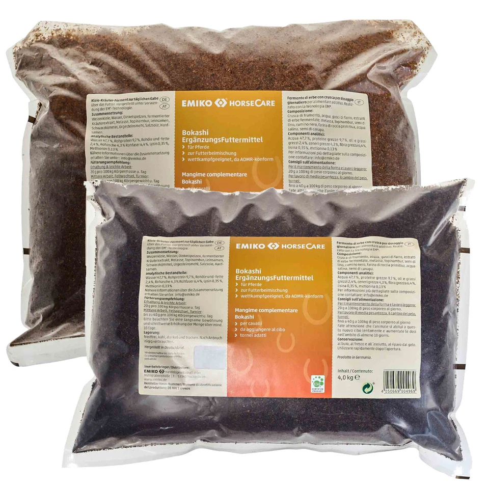EMIKO Ergänzungsfutter für Pferde, Horsecare Bokashi (5,49€/kg)