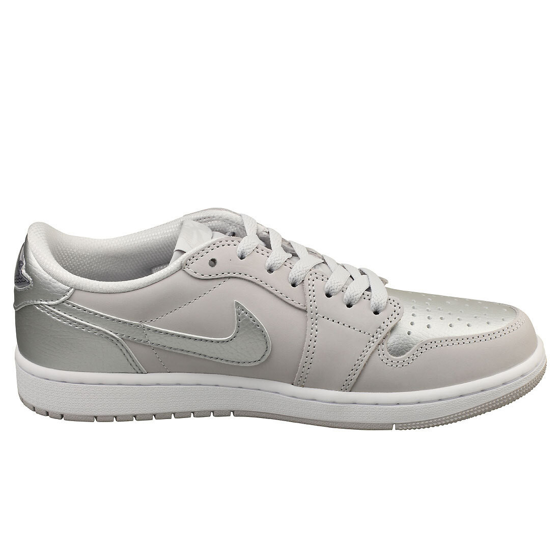 Size 9 - Air Jordan 1 Retro OG Low Metallic Silver for sale online