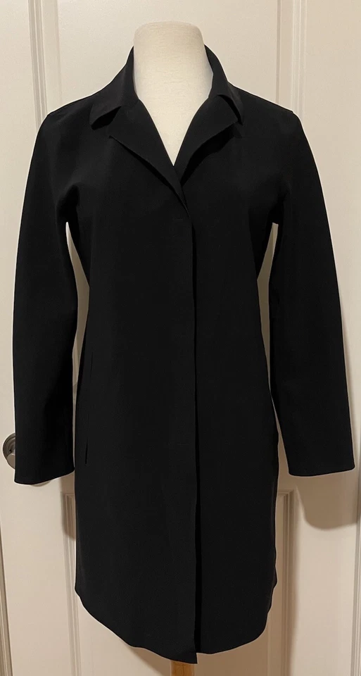 Abrigo de buceo Herno clásico de un solo pecho azul marino talla ~ 44 ~ elegante ~ hecho en Rumania Foto 4 de 4