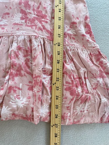 Offcorss Dress Girls Size 12 Red White Palm Trees Print Sleeveless Ruffled Hem - Picture 4 of 10