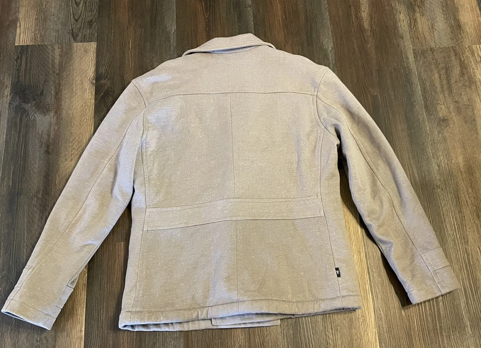 Vurt Bomber Jacket Men Medium Gray Full  Collar Pocket  - Image 3 of 4