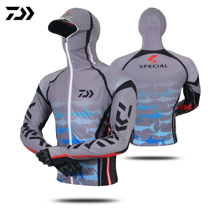 New Fishing clothing Daiwa Anti-UV Sunscreen Sun Protection