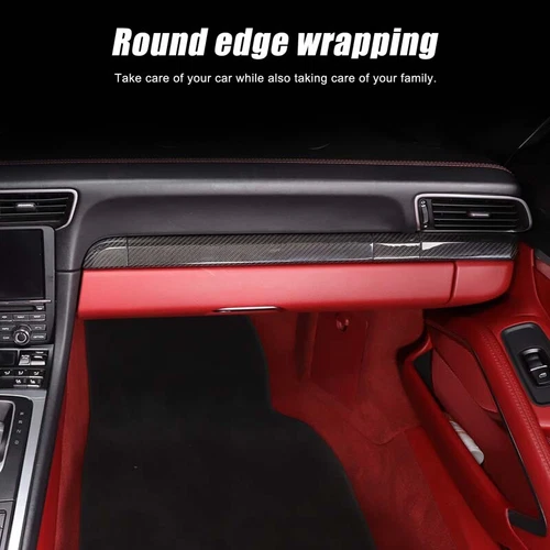 Real Carbon Fiber Interior Trim Cover Kit For Porsche 718 Boxster Cayman 981 982 - Bild 2 von 9