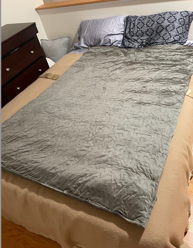 Gravity Blanket Cooling Weighted Blanket 15lb Classic Grey eBay