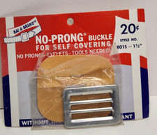 Vintage Bac-A-Brand No Prong Buckle Style 8015- 1 1/2" Sealed