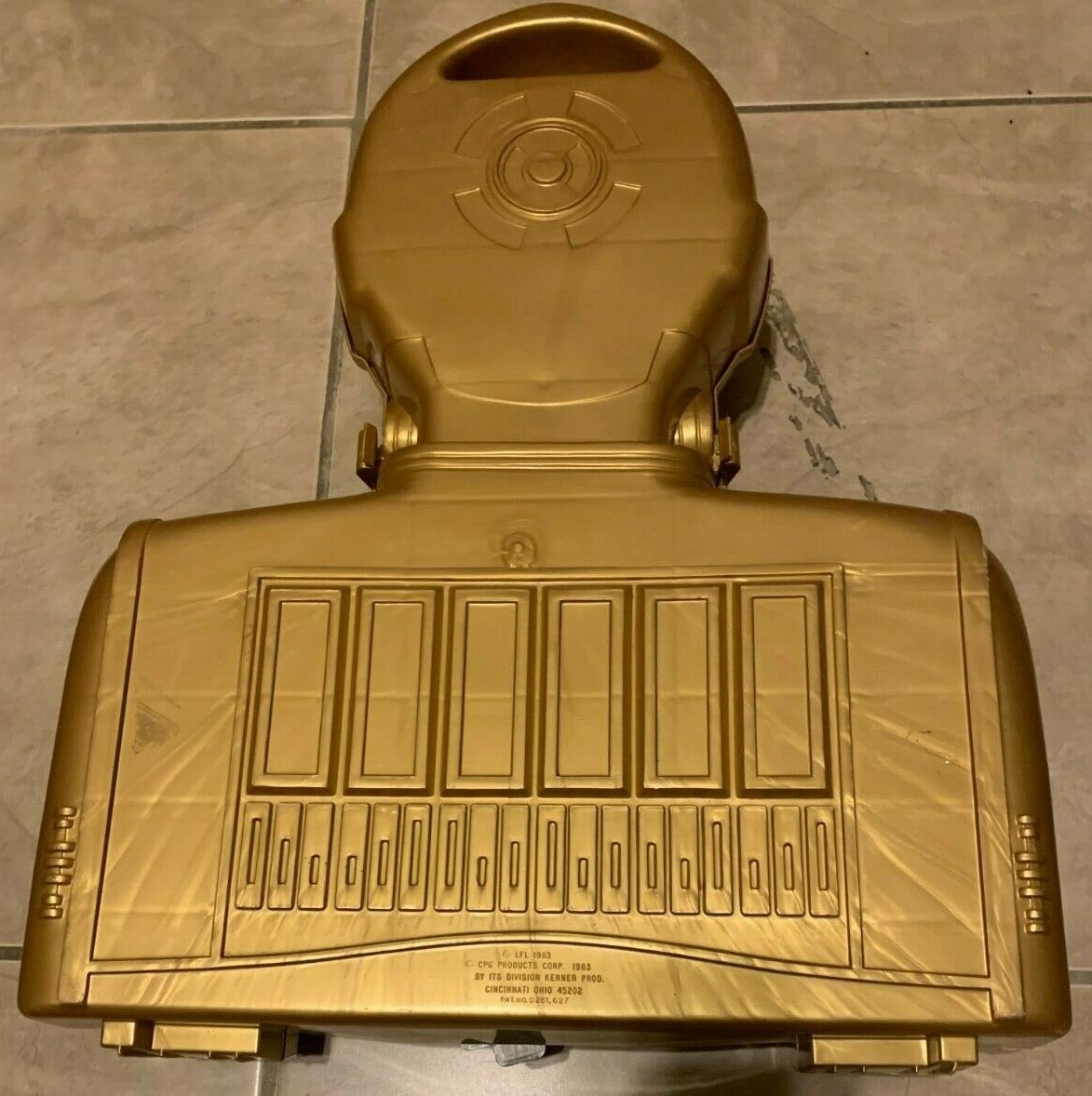 Star Wars Vintage C-3PO Figure Carrying Case Lights & Sound Work