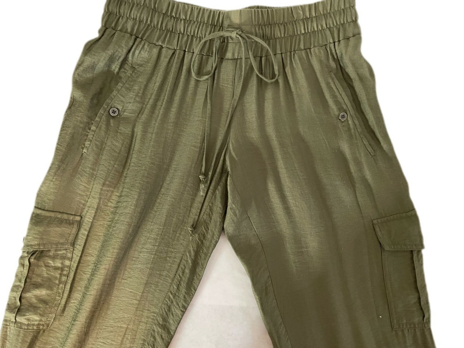 BCBGeneration Olive Pull On Joggers Button Pocket… - image 4