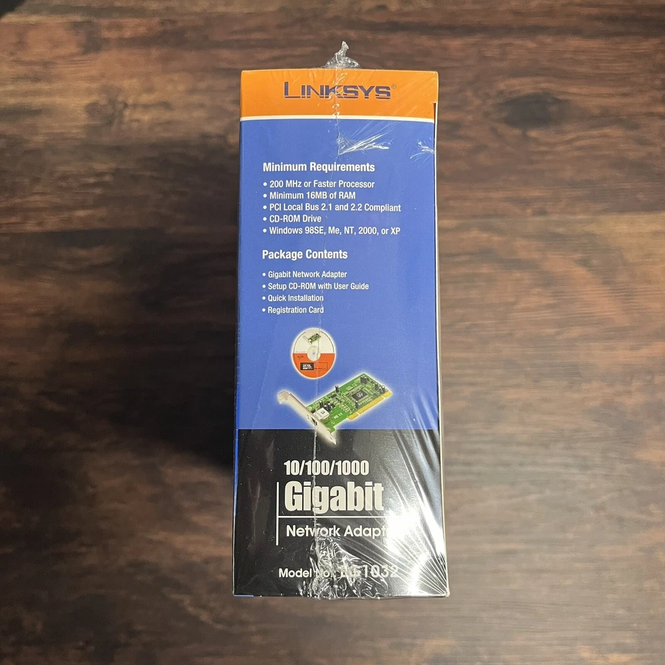 LINKSYS 10/100/1000 Gigabit PCI Network Card for Windows 98/ME/NT/2000/XP NOS - Image 3 of 4