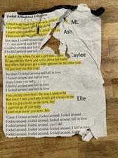 Miranda Lambert Stage Lyric Sheet Fooled Around Fell In Love