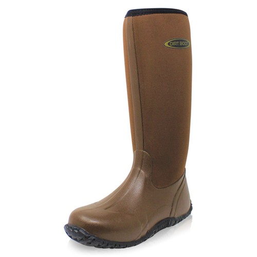 Dirt Boot® Unisex Neopreno Wellington Muck Campo Botas de Pesca® Wellies Marrones - Imagen 3 de 9