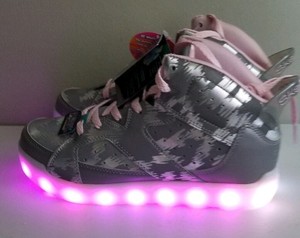 skechers energy lights silver