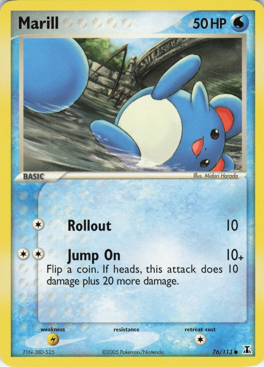 Marill 76/113 Delta Species Common regular NM Pokémon TCG
