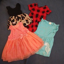 Lot of 4 Girls Dresses 12M Cat  Jack Gymboree