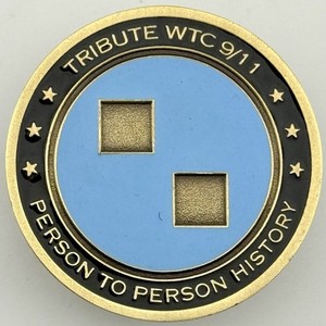 Pièce Commémorative 911 États-Unis – Métal Gravée "Liberty And Justice For All" – Challenge Coin Patriotique
