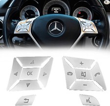 Steering Wheel Button Sticker Compatible with A B C E M G SL GL GLA CLA GLK SLK