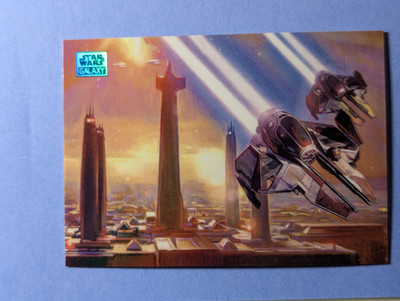 2025 TOPPS CHROME STAR WARS GALAXY ETA-2 ACTIS-CLASS INTERCEPTOR #46 REFRACTOR