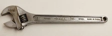 Vintage Diamond Calk Horseshoe Co Diamalloy 15" Adjustable Crescent Wrench USA