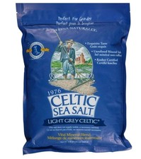 CELTIC SEA SALT LIGHT GREY COARSE MOIST HAND HARVESTED PERFECT MINERALS 5LB NEW