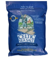 CELTIC SEA SALT LIGHT GREY COARSE MOIST HAND HARVESTED PERFECT MINERALS 5LB NEW