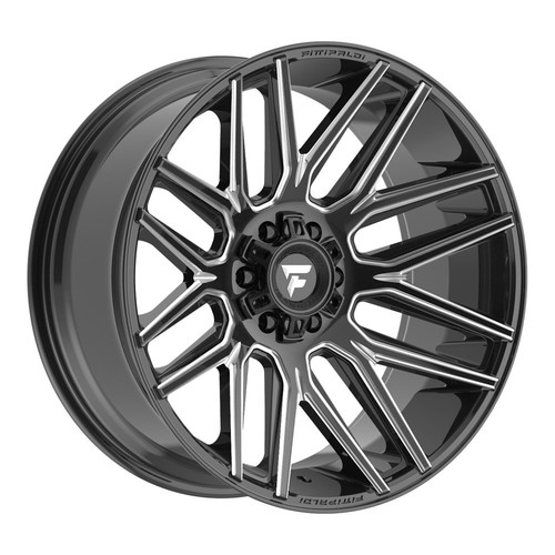 20x9 Fittipaldi Offroad FA14BM Black Wheels 5x4.5/5x5 (0mm) Set of 4