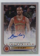 2022 Topps Chrome McDonald's All American Amari Bailey #CA-AB Auto p8v