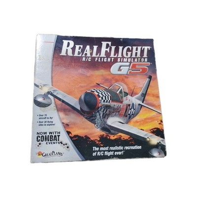 Vintage REALFLIGHT G5 w/ Interlink Controller RC Remote Control Simulator 2009