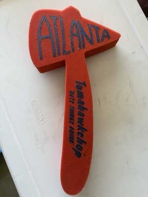 Atlanta Braves Red Foam Tomahawk Major League Baseball Game Day Fan Souvenir MLB