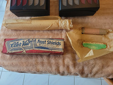 Rare Vtg Automobile Accessory Cler-vue Windshield Frost Shields 1940s Rare Vtg Automobile Accessory Cler-vue Windshield Frost Shields 1940s