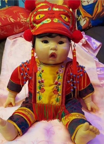 1995 PING LAU DOLL "Little EMPORER"  ~Asian Doll by Ping Lau, Marie Osmond Resin